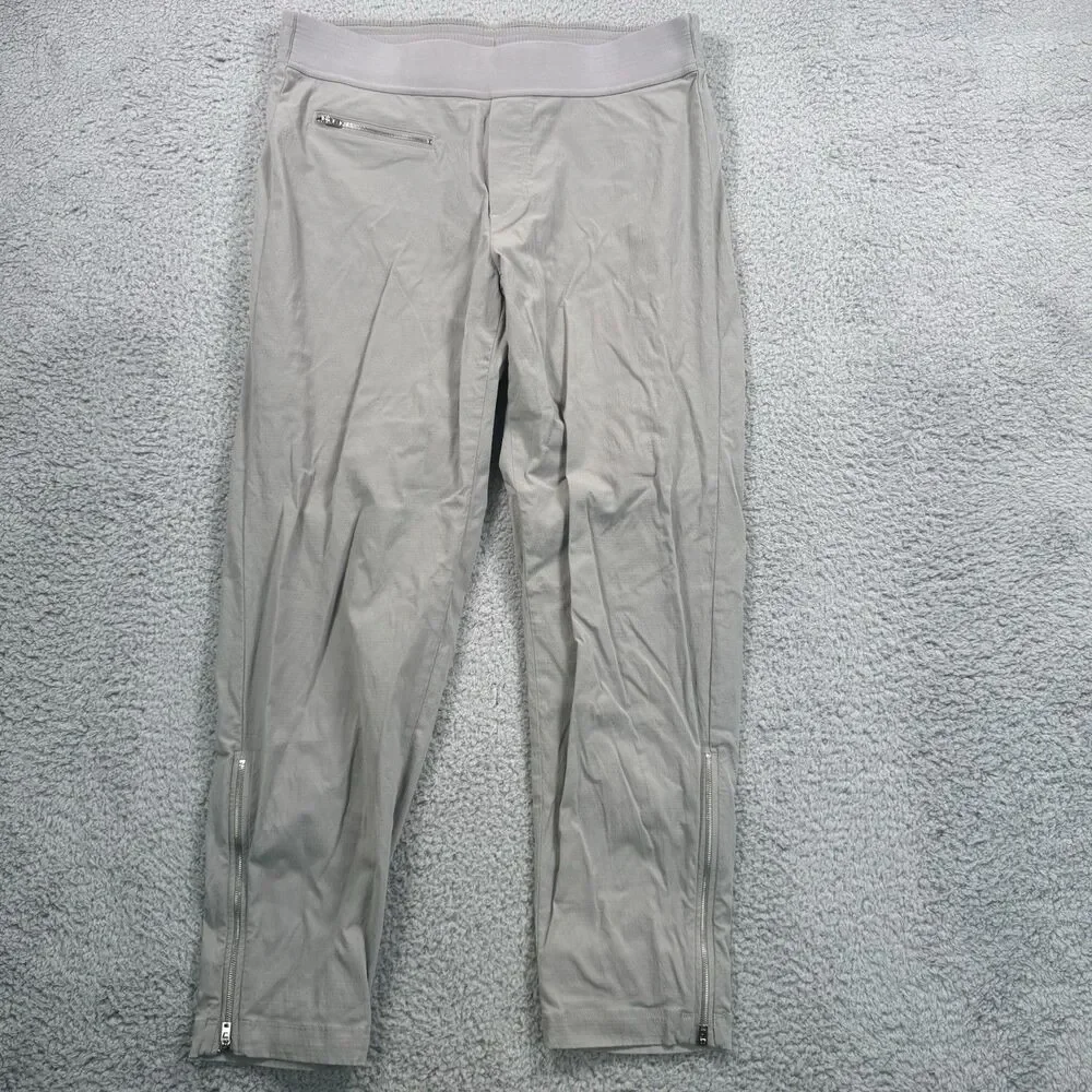 Athleta Pants Womens 10 Grey Mod Trekkie Crop Ripstop Hiking‎